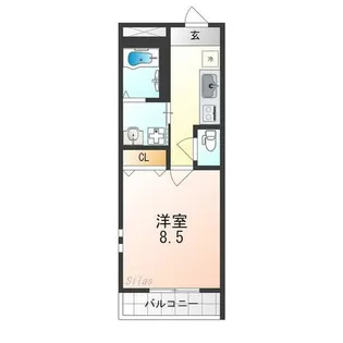 フジパレス近鉄八尾Ⅲ番館【2階】の間取り