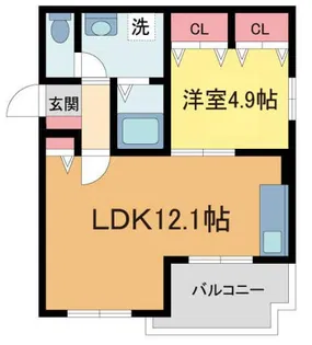 シャーメゾン宝塚【101号室】の間取り