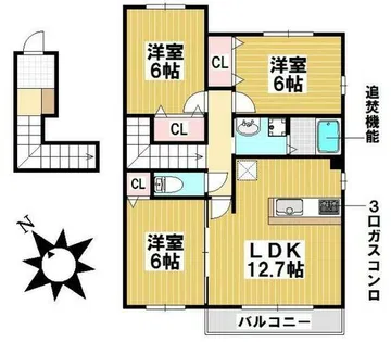 グランハイム A棟【202号室】の間取り