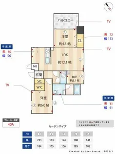 MODERN ASPIRATION平尾駅前【3階】の間取り
