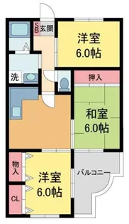 サンシャルマンユキ【206号室】の間取り