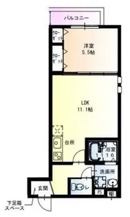 フジパレス服部西町Ⅱ番館【3階】の間取り