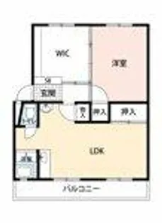 公社賃貸SMALIO 晴美台【5-310号室】の間取り