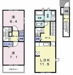 Bell Tree【2階】の間取り