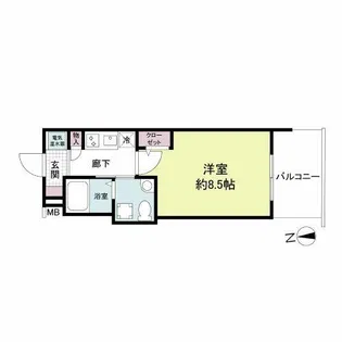 セレニテ西宮本町【2階】の間取り
