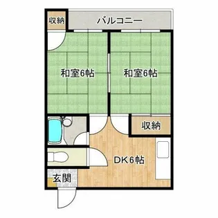 伸晃マンション【3階】の間取り