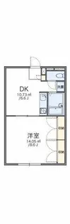 レオパレス向日葵【104号室】の間取り