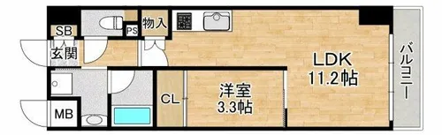 メセナ緑地公園【6階】の間取り