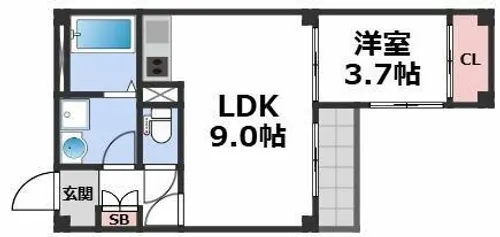 wizAbeno【1階】の間取り