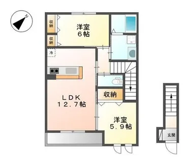 レガートⅡ【2階】の間取り