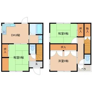 兵庫県尼崎市塚口本町1丁目【一戸建】の間取り
