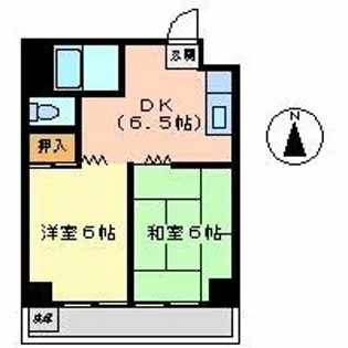 向陽ビル【10階】の間取り