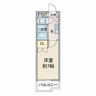 ヒルズMY【0102号室】の間取り