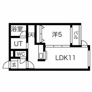 モルティーニ南郷【2階】の間取り