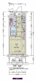 プレサンス塚本ベラビィ【6階】の間取り