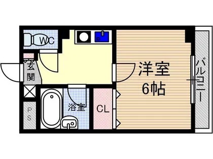 末広13番館【401号室】の間取り