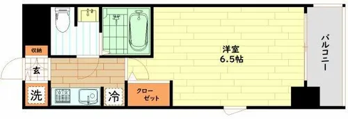 アドバンス西梅田Ⅱ【6階】の間取り