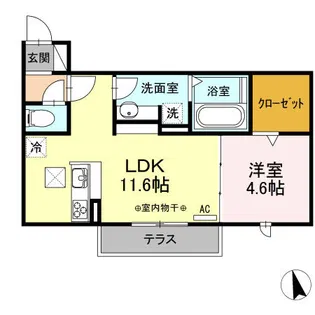 グランドール【1階】の間取り