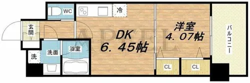 プレジオ布施EURO【12階】の間取り