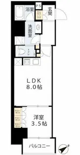 ザ・パークハビオ都島テラス【12階】の間取り