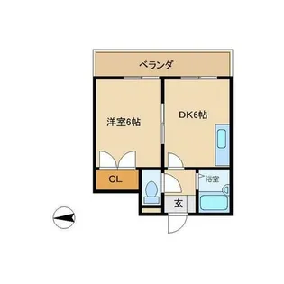タウンハウス フジタ【202号室】の間取り
