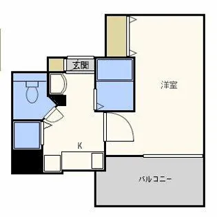 プレサンス天満ステーションフロント【13階】の間取り