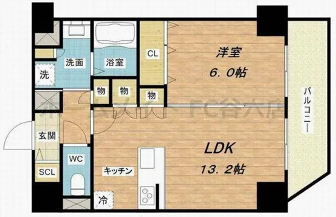 アドバンス大阪城レガーレ【12階】の間取り