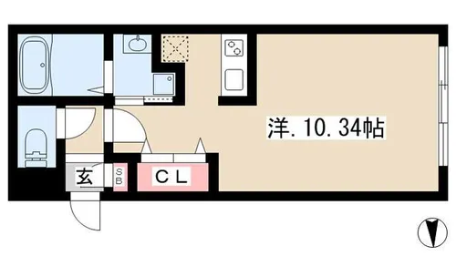 Branche城西【5階】の間取り