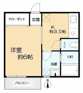 こばしりハイツ【1階】の間取り