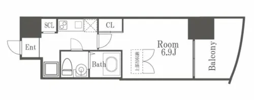 SERENiTE福島scelto【7階】の間取り