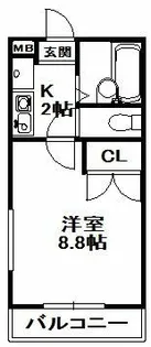カーサフォレスタ【1階】の間取り