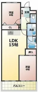 シャトー・レイクルイーズ【5階】の間取り