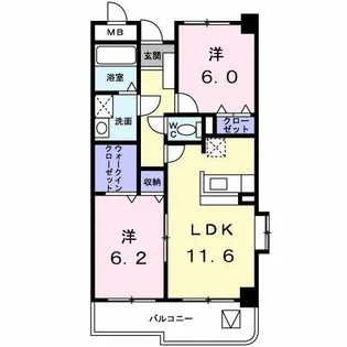 スカイピュア16【2階】の間取り