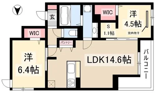 ガーデンテラスⅡ【3階】の間取り