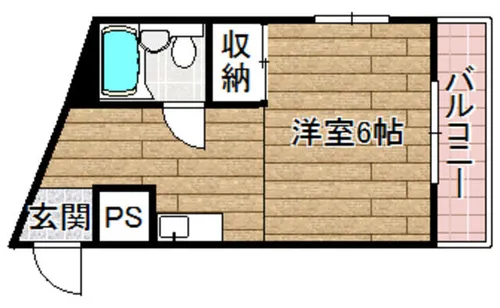摂津コーポ【403号室】の間取り