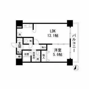 アクシス【7階】の間取り