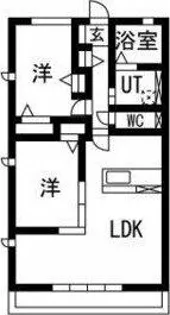 マインハイム【101号室】の間取り