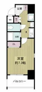 アーバンフラッツ難波東【13階】の間取り