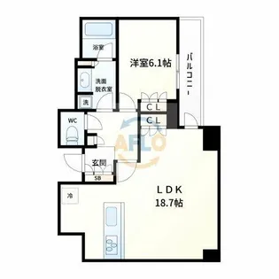 ザ・ファインタワー大手前【30階】の間取り