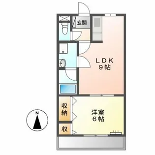 アムールハウス【1階】の間取り