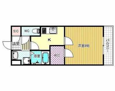 ステラウッド南恵我之荘【2階】の間取り