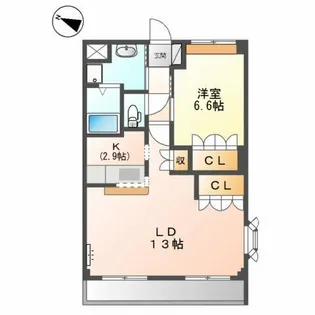 コンフォール花水木【2階】の間取り