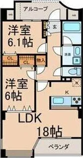 コントレール桜【4階】の間取り