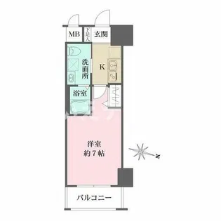 グルーブAriaトアロード【8階】の間取り