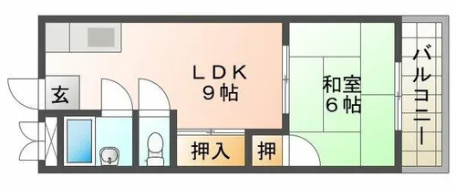 舞子台富士ハイツ【6階】の間取り