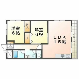 第1永和レジデンス【3階】の間取り