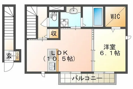 アトールさかえ【2階】の間取り