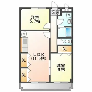 ベイビレッジINOUE【1階】の間取り