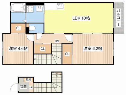 Casa Raffinato A【2階】の間取り