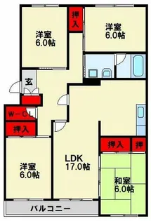 MAST天籟寺【3階】の間取り